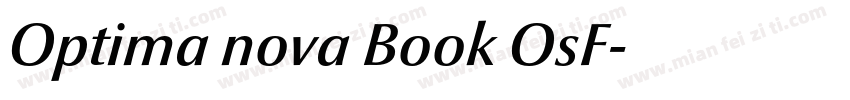 Optima nova Book OsF字体转换